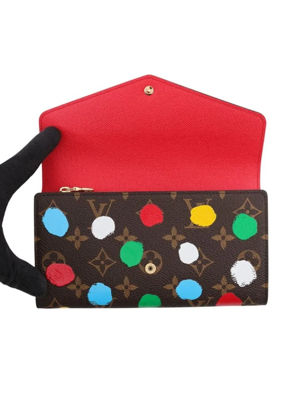 Louis Vuitton Wallet Monogram Painted Dot LV YK Portefeuille Sarah Yayoi Kusama